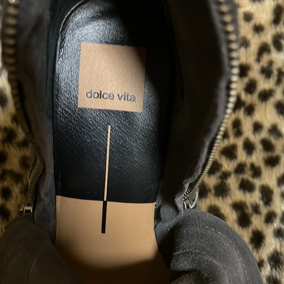 - Dolce Vita Anthracite suede zipper bootie - Picture 4 of 5